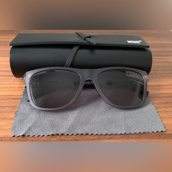 Mont Blanc Accessories Mont Blanc Grey Injection Sunglasses Poshmark